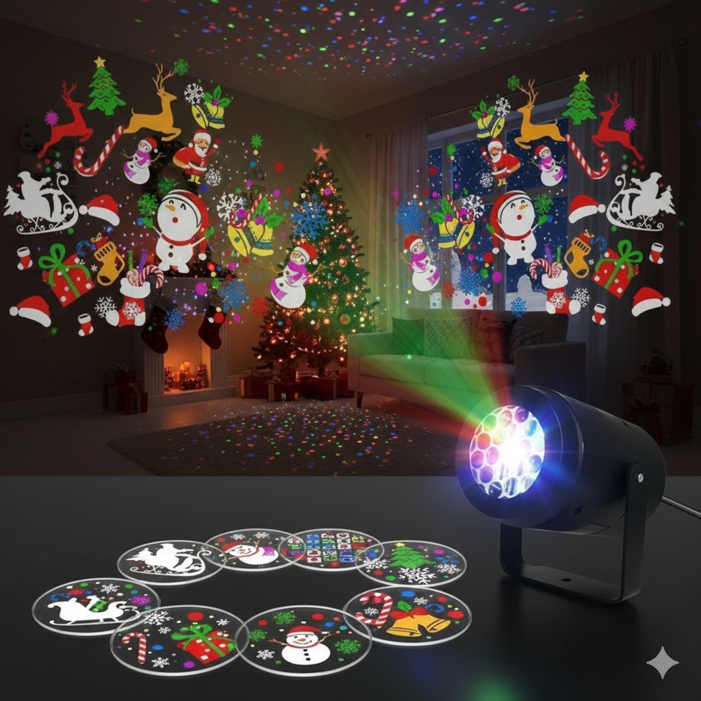Proyector De Navidad Portátil | Show de Luces 🎄