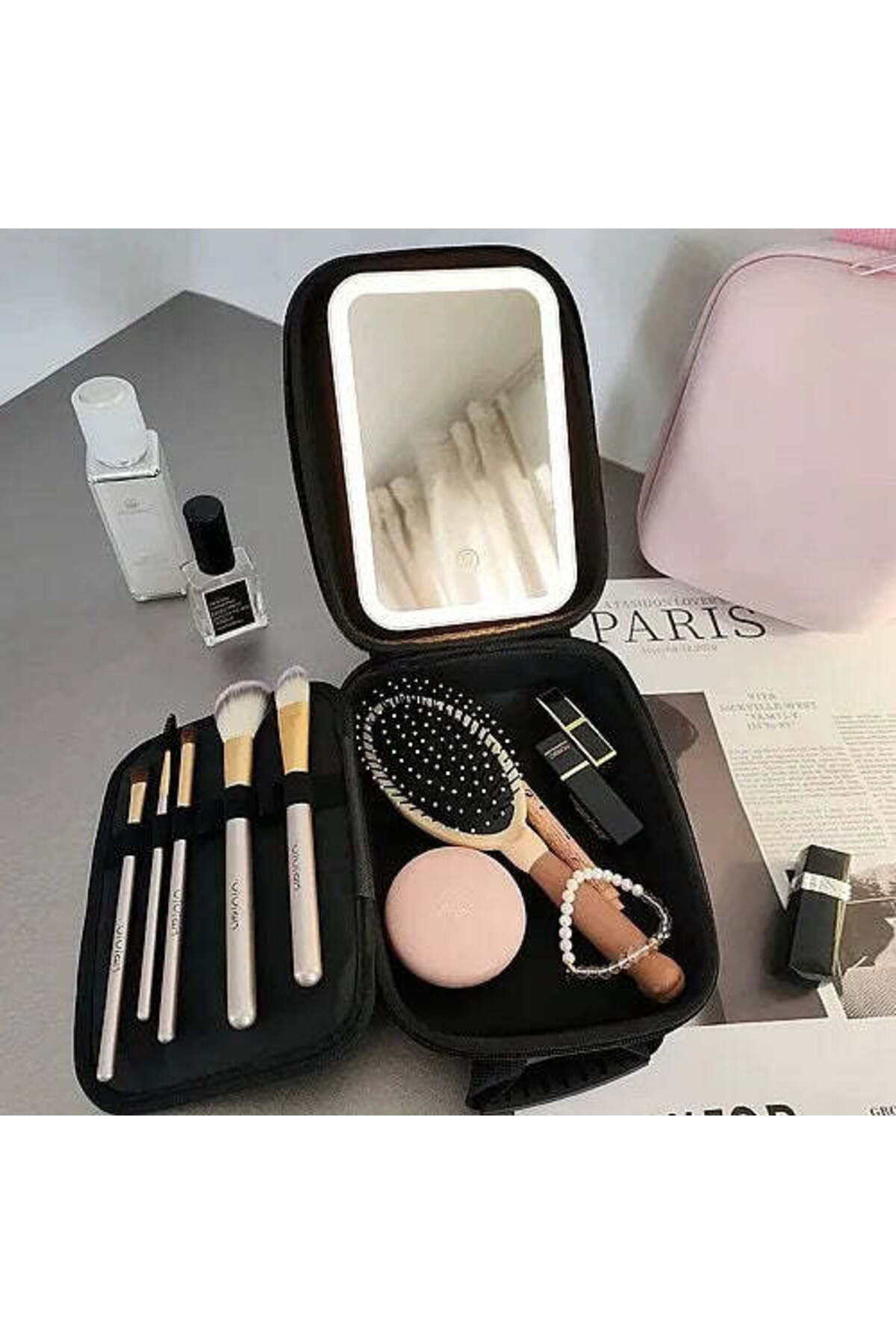Estuche Espejo MAQUILLAJE Luz LED