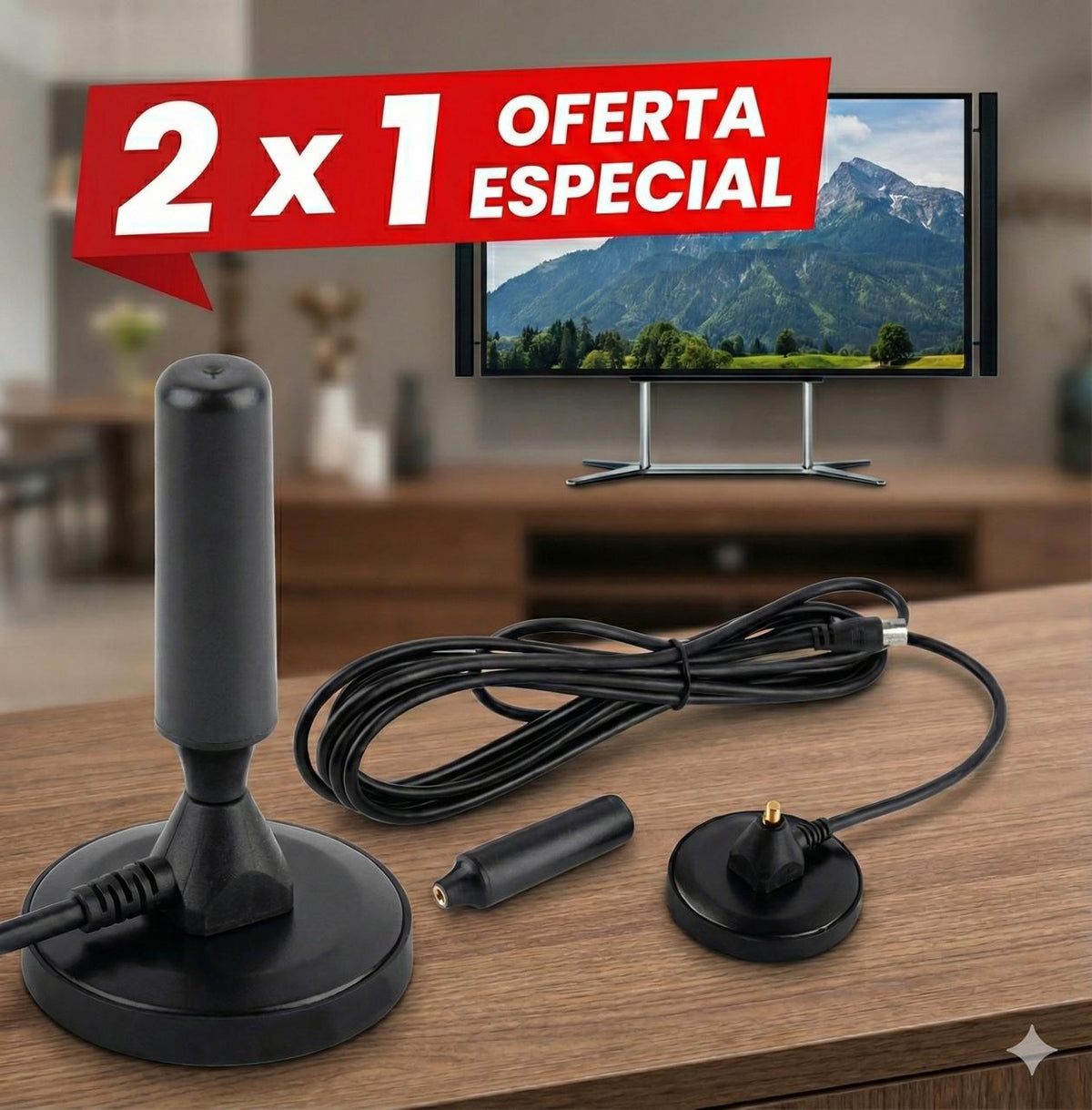 2x1 Antena HDTV | Señal potente  📡 + Envío Gratis 🎁