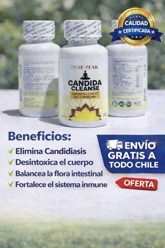 🌿 Candida Cleanse – Suplemento natural para la salud intestinal 60 capsulas💊